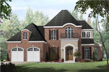 3-Bedroom, 2706 Sq Ft Country Home Plan - 141-1016 - Main Exterior
