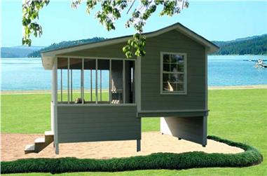 1-Bedroom, 192 Sq Ft Vacation Homes Home Plan - 141-1019 - Main Exterior