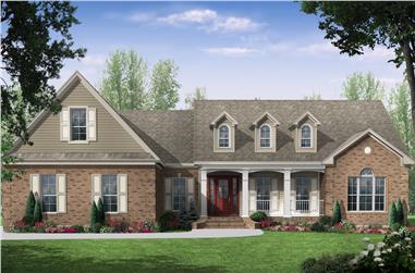 3-Bedroom, 2000 Sq Ft Country Home - Plan #141-1023 - Main Exterior