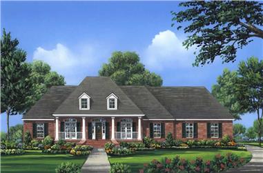 4-Bedroom, 2601 Sq Ft Acadian House Plan - 141-1024 - Front Exterior