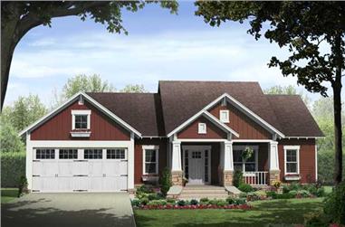 3-Bedroom, 1853 Sq Ft Country Home - Plan #141-1054 - Main Exterior
