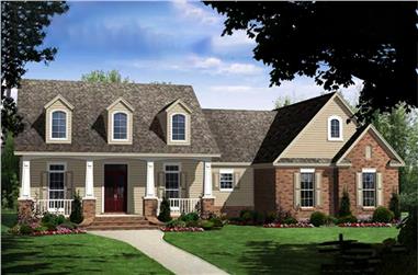4-Bedroom, 2250 Sq Ft Country Home Plan - 141-1060 - Main Exterior