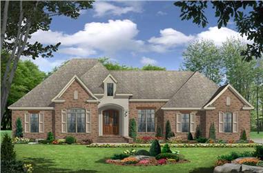 3-Bedroom, 2350 Sq Ft Country House Plan - 141-1062 - Front Exterior