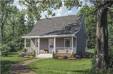 1-Bedroom, 600 Sq Ft Country Home - Plan #141-1079 - Main Exterior