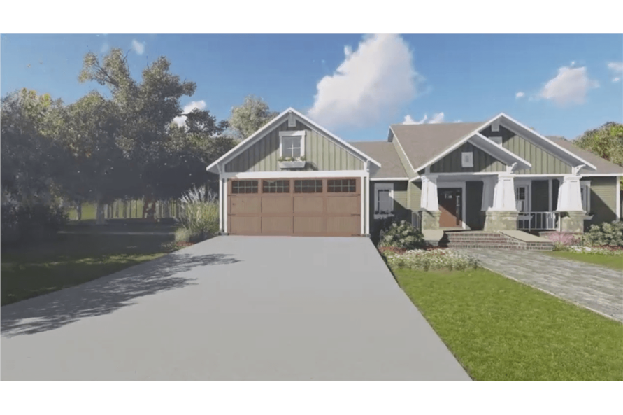 Front View of this 3-Bedroom,1604 Sq Ft Plan -1604