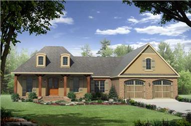3-Bedroom, 2060 Sq Ft Acadian House Plan - 141-1104 - Front Exterior