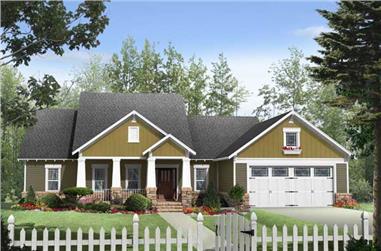 3-Bedroom, 1924 Sq Ft Country House Plan - 141-1108 - Front Exterior