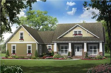 4-Bedroom, 2100 Sq Ft Country House Plan - 141-1110 - Front Exterior