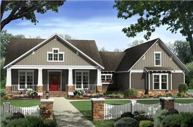 4-Bedroom, 2400 Sq Ft Country Home Plan - 141-1117 - Main Exterior