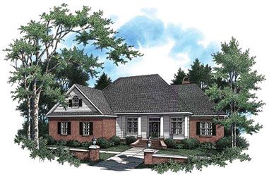 3-Bedroom, 2307 Sq Ft Country Home Plan - 141-1121 - Main Exterior