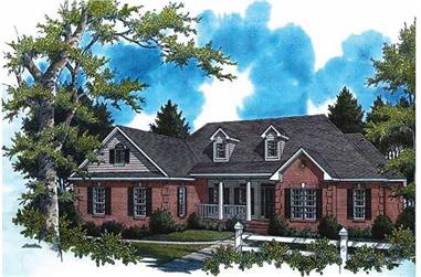 4-Bedroom, 2805 Sq Ft Country House Plan - 141-1130 - Front Exterior