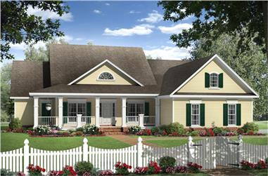 4-Bedroom, 2204 Sq Ft Country Home Plan - 141-1131 - Main Exterior
