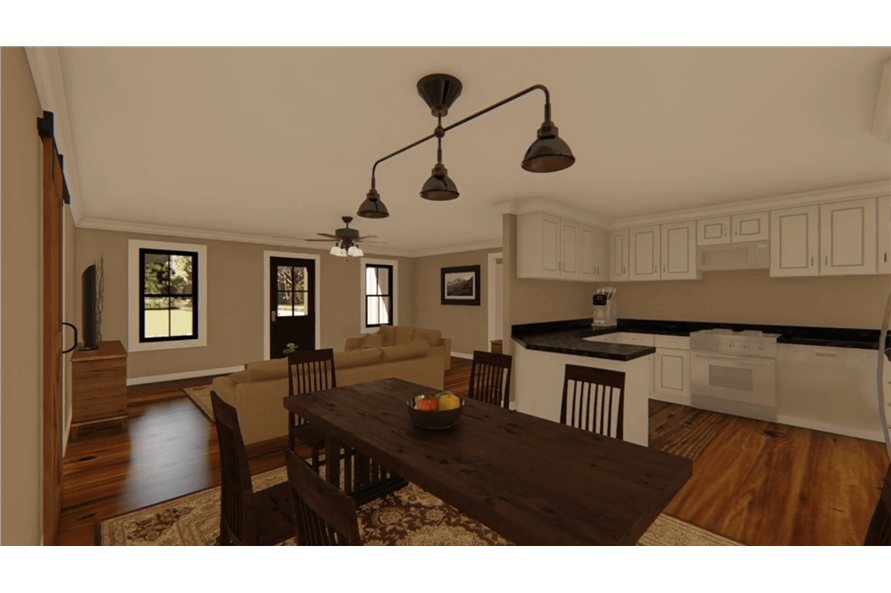 Kitchen of this 3-Bedroom,1400 Sq Ft Plan -141-1152