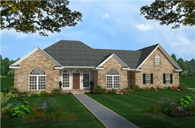 3-Bedroom, 2207 Sq Ft Country Home Plan - 141-1158 - Main Exterior