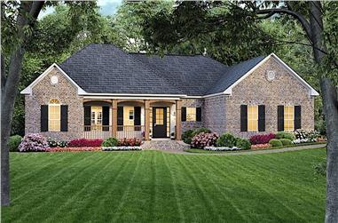 3-Bedroom, 1800 Sq Ft Traditional  House - Plan #141-1163 - Front Exterior
