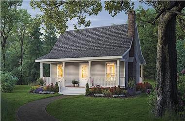 2-Bedroom, 800 Sq Ft Country Home - Plan #141-1184 - Main Exterior