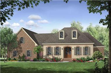 3-Bedroom, 2401 Sq Ft Country Home Plan - 141-1210 - Main Exterior
