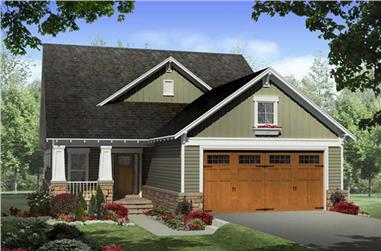 3-Bedroom, 2104 Sq Ft Country Home Plan - 141-1235 - Main Exterior