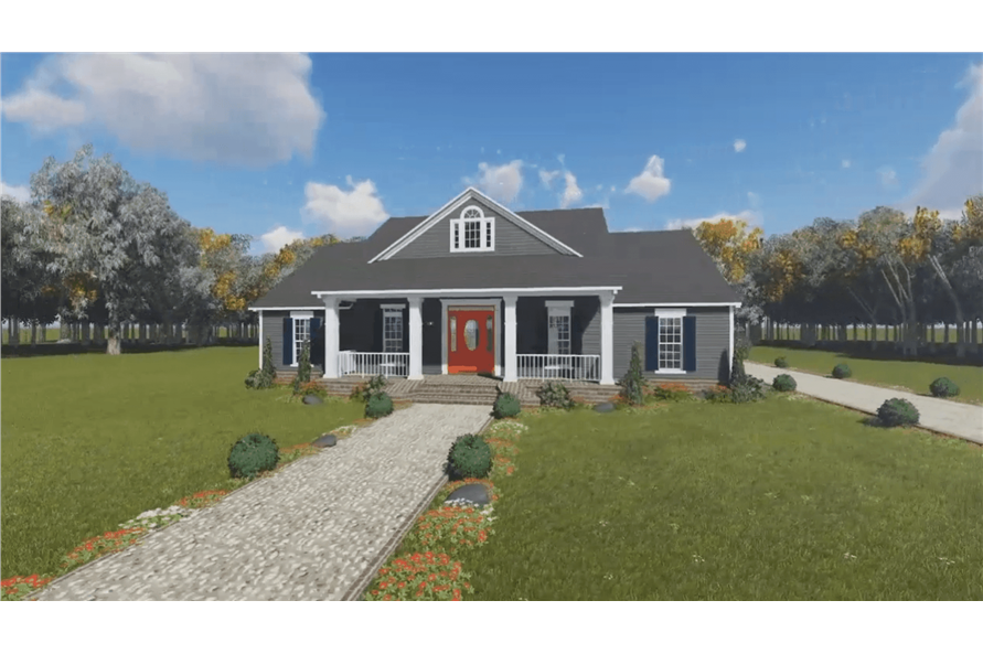 Front View of this 3-Bedroom,1640 Sq Ft Plan -1640