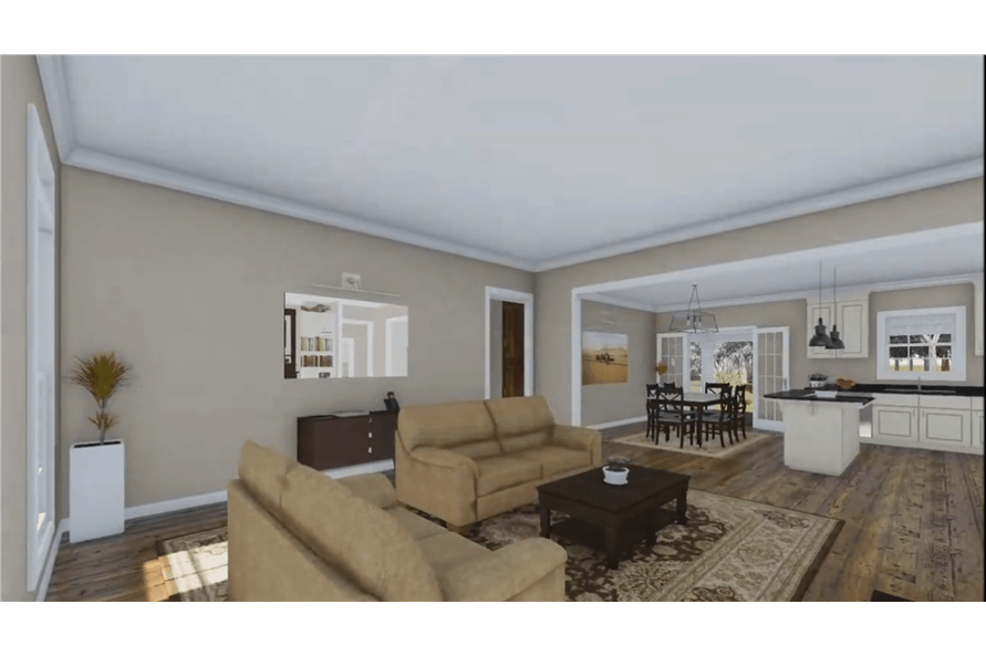 Great Room of this 3-Bedroom, 1640 Sq Ft Plan - 141-1243