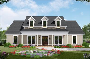 3-Bedroom, 2107 Sq Ft Farmhouse House Plan - 141-1307 - Front Exterior