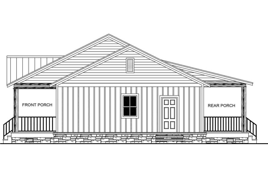 141-1313: Home Plan Right Elevation