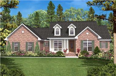 3-Bedroom, 1600 Sq Ft Country House - Plan #142-1003 - Front Exterior