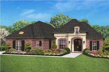 3-Bedroom, 1800 Sq Ft Country Home - Plan #142-1023 - Front Exterior