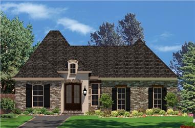 3-Bedroom, 1853 Sq Ft Country House Plan - 142-1050 - Front Exterior