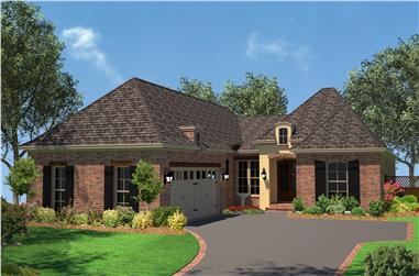 3-Bedroom, 1792 Sq Ft French Home Plan - 142-1077 - Main Exterior