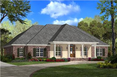 4-Bedroom, 2900 Sq Ft French House Plan - 142-1103 - Front Exterior