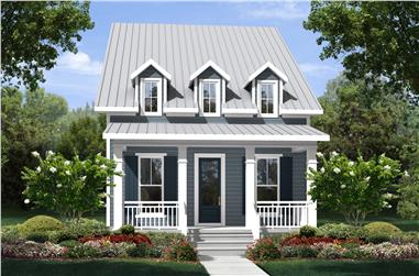 4-Bedroom, 2172 Sq Ft Cottage Home Plan - 142-1122 - Main Exterior