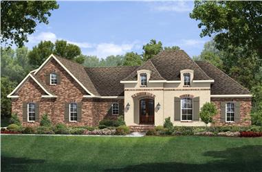 3-Bedroom, 1953 Sq Ft Country House Plan - 142-1126 - Front Exterior