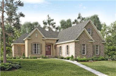 3-Bedroom, 1892 Sq Ft Acadian House Plan - 142-1130 - Front Exterior