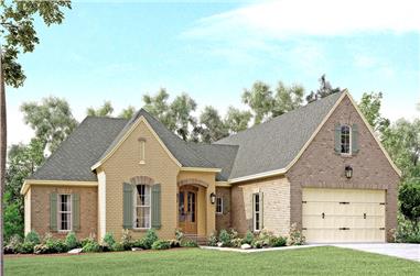 4-Bedroom, 2180 Sq Ft Country House Plan - 142-1136 - Front Exterior