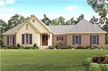 4-Bedroom, 2141 Sq Ft Country Home Plan - 142-1138 - Main Exterior