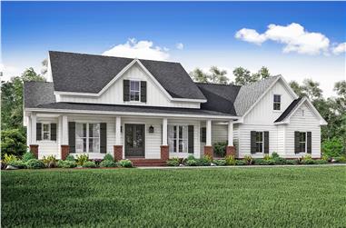 3-Bedroom, 2469 Sq Ft Country Home - Plan #142-1166 - Main Exterior