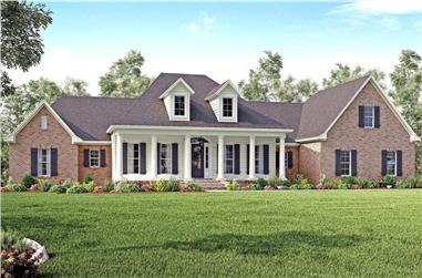 4-Bedroom, 3194 Sq Ft Traditional Home - Plan #142-1167 - Main Exterior