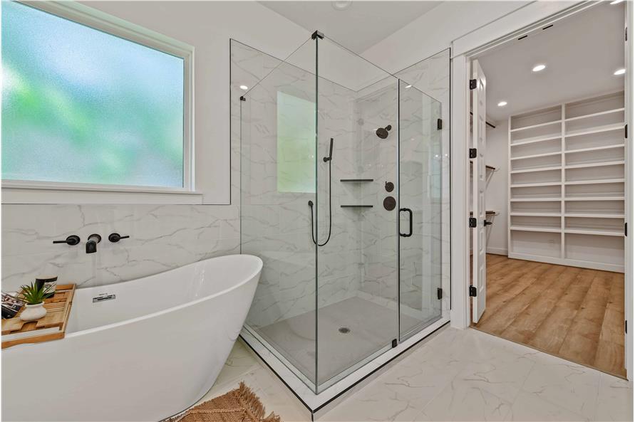 142-1169: Home Interior Photograph-Master Bathroom: Tub
