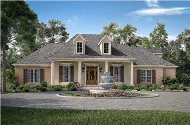 4-Bedroom, 2396 Sq Ft Traditional Home Plan - 142-1172 - Main Exterior