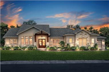 3-Bedroom, 2920 Sq Ft Farmhouse House Plan - 142-1203 - Front Exterior