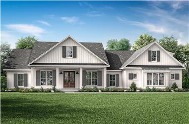 4-Bedroom, 2832 Sq Ft Farmhouse House - Plan #142-1218 - Front Exterior