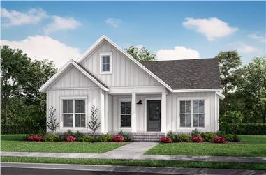 2-Bedroom, 1254 Sq Ft Contemporary House - Plan #142-1255 - Front Exterior