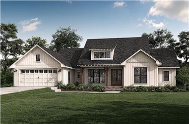 3-Bedroom, 2020 Sq Ft Modern Farmhouse House - Plan #142-1257 - Front Exterior