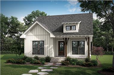 2-Bedroom, 1252 Sq Ft Small House - Plan #142-1263 - Front Exterior