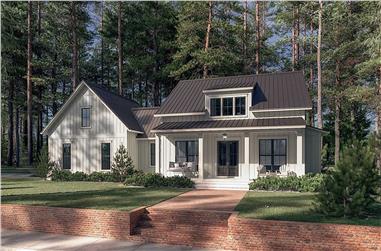 2-Bedroom, 1448 Sq Ft Small House - Plan #142-1265 - Front Exterior