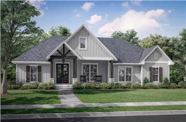 3-Bedroom, 2243 Sq Ft Ranch House - Plan #142-1266 - Front Exterior
