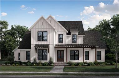 4-Bedroom, 3216 Sq Ft Modern Farmhouse Home - Plan #142-1270 - Front Exterior
