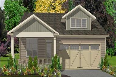 3-Bedroom, 1858 Sq Ft Ranch House Plan - 144-1000 - Front Exterior