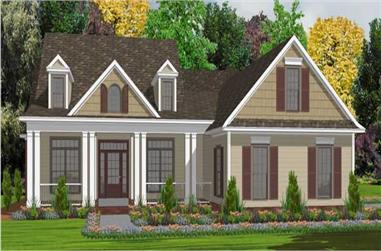 5-Bedroom, 2740 Sq Ft Country Home Plan - 144-1004 - Main Exterior